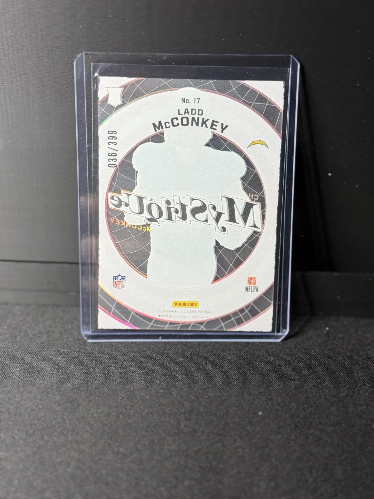 Panini 2024 Illusions Mystique Ladd McConkey Pink /399 RC Insert #171