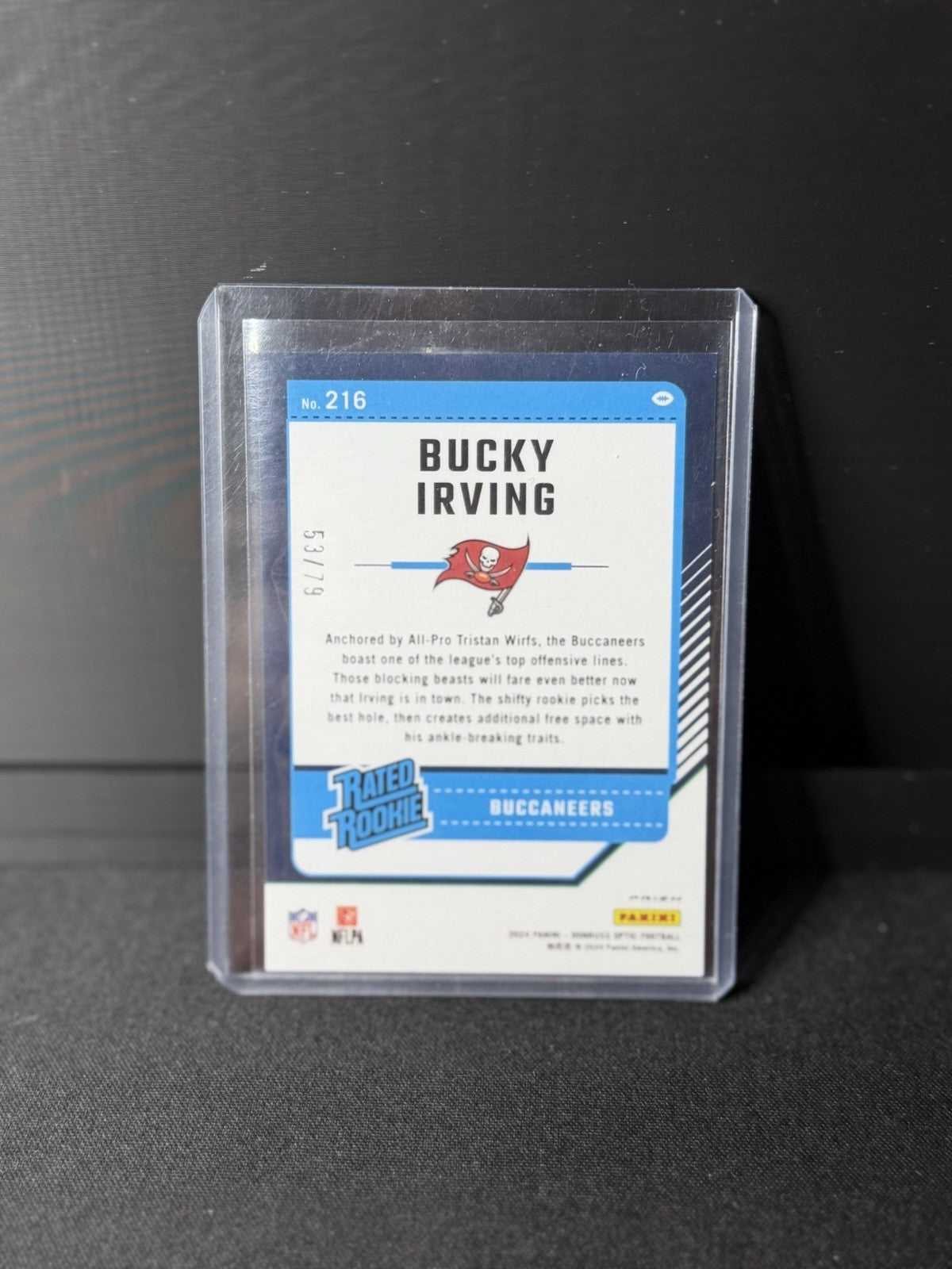 Bucky Irving 2024 Donruss Optic Rated Rookie Orange Scope Prizm /79 #2161
