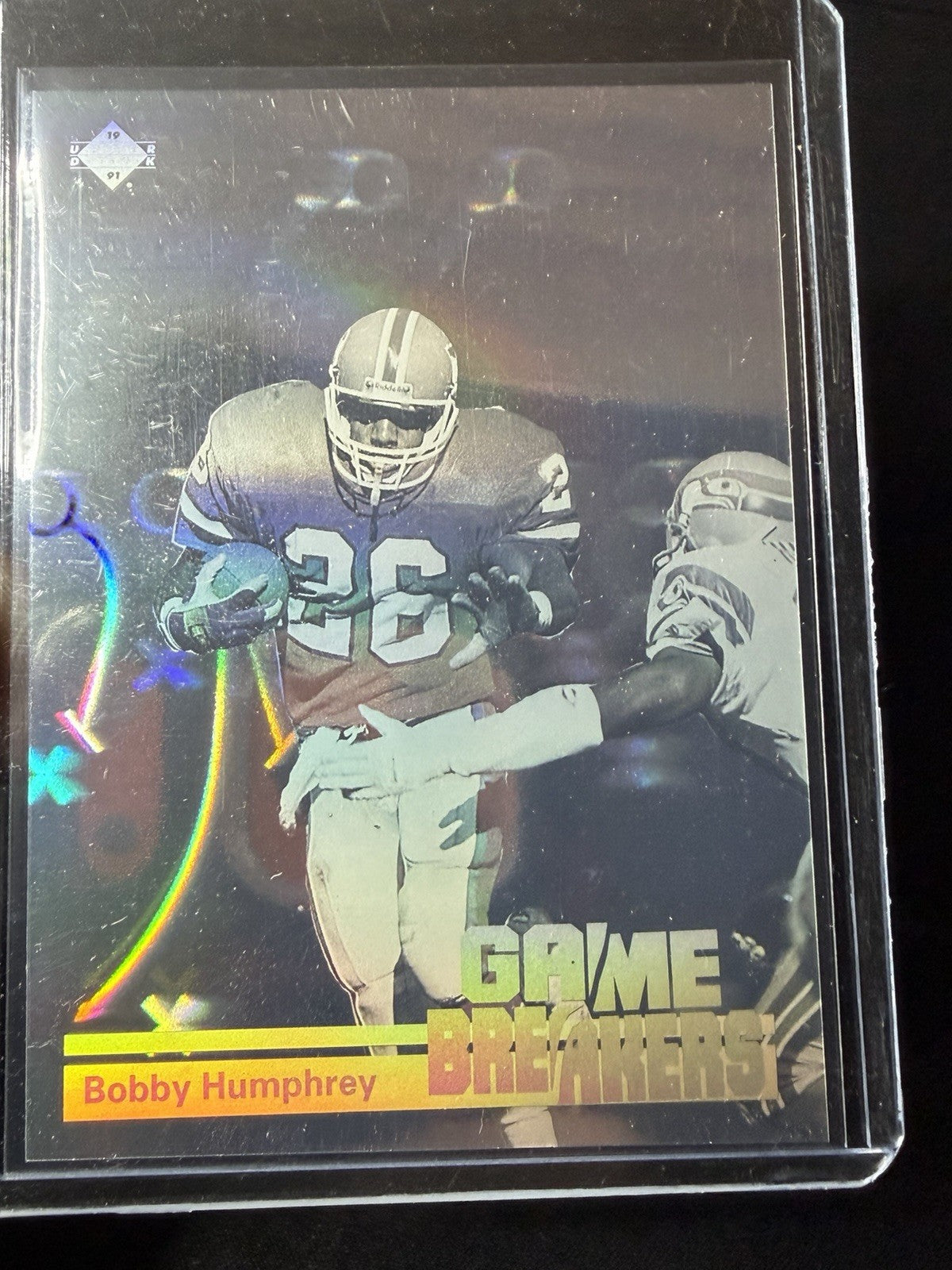 1991 Upper Deck Game Breakers Bobby Humphrey #GB3 Broncos2