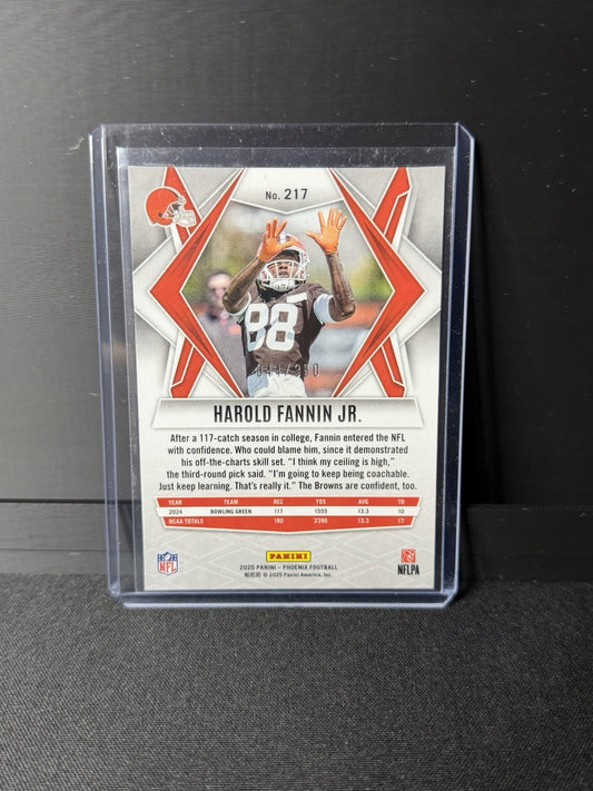2025 Panini Phoenix - Rookies Harold Fannin Jr. #217 Fire Burst /350 (RC)1
