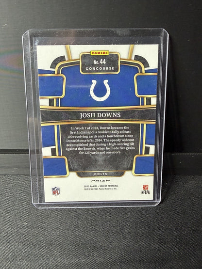 Panini 2023 Select Concourse Josh Downs Silver Prizm Rookie #44 Colts1