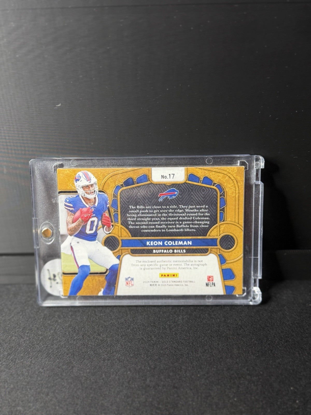 2024 Panini Gold Standard Keon Coleman Rookie Auto Patch Buffalo Bills #17 /241
