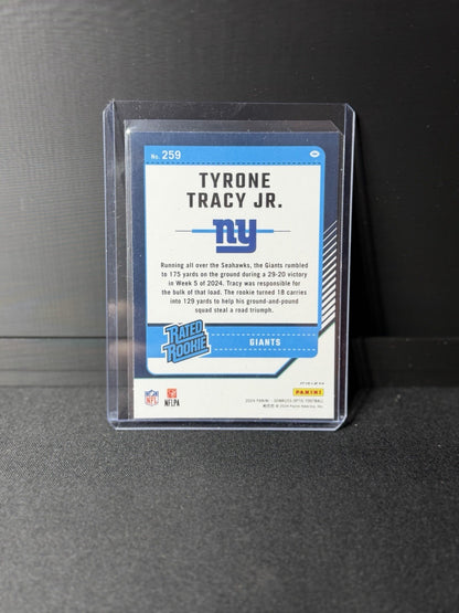 2024 Donruss Optic Tyrone Tracy Jr. Rated Rookie 100 emoji#259 Giants1