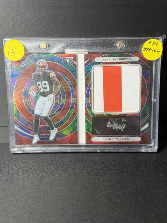 2023 spectra Cedric Tillman RPA Booklet /4 browns bookend0