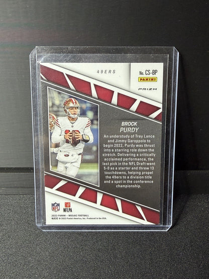 2023 Mosaic Center Stage Insert Brock Purdy silver  #CS-BP San Francisco 49ers1