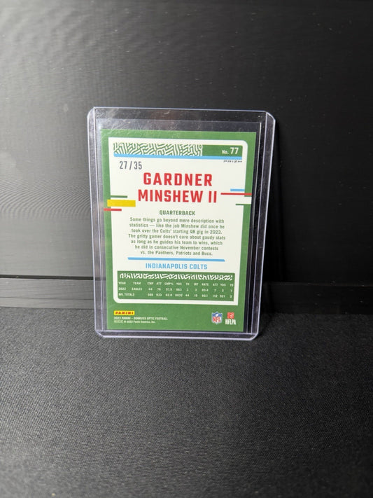 GARDNER MINSHEW II 2023 DONRUSS OPTIC BRONZE MOJO PRIZM COLTS /35 Q44021