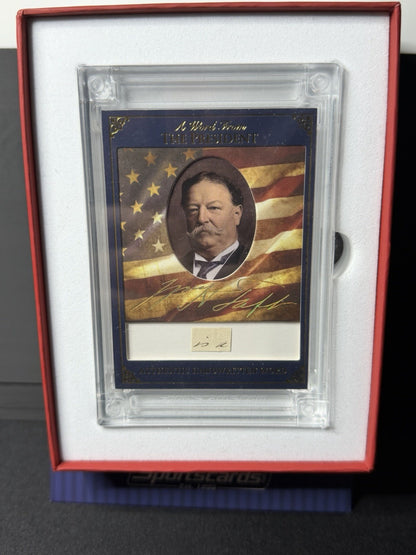 A Word From POTUS William H. Taft Handwritten Word Card AWF-WT273