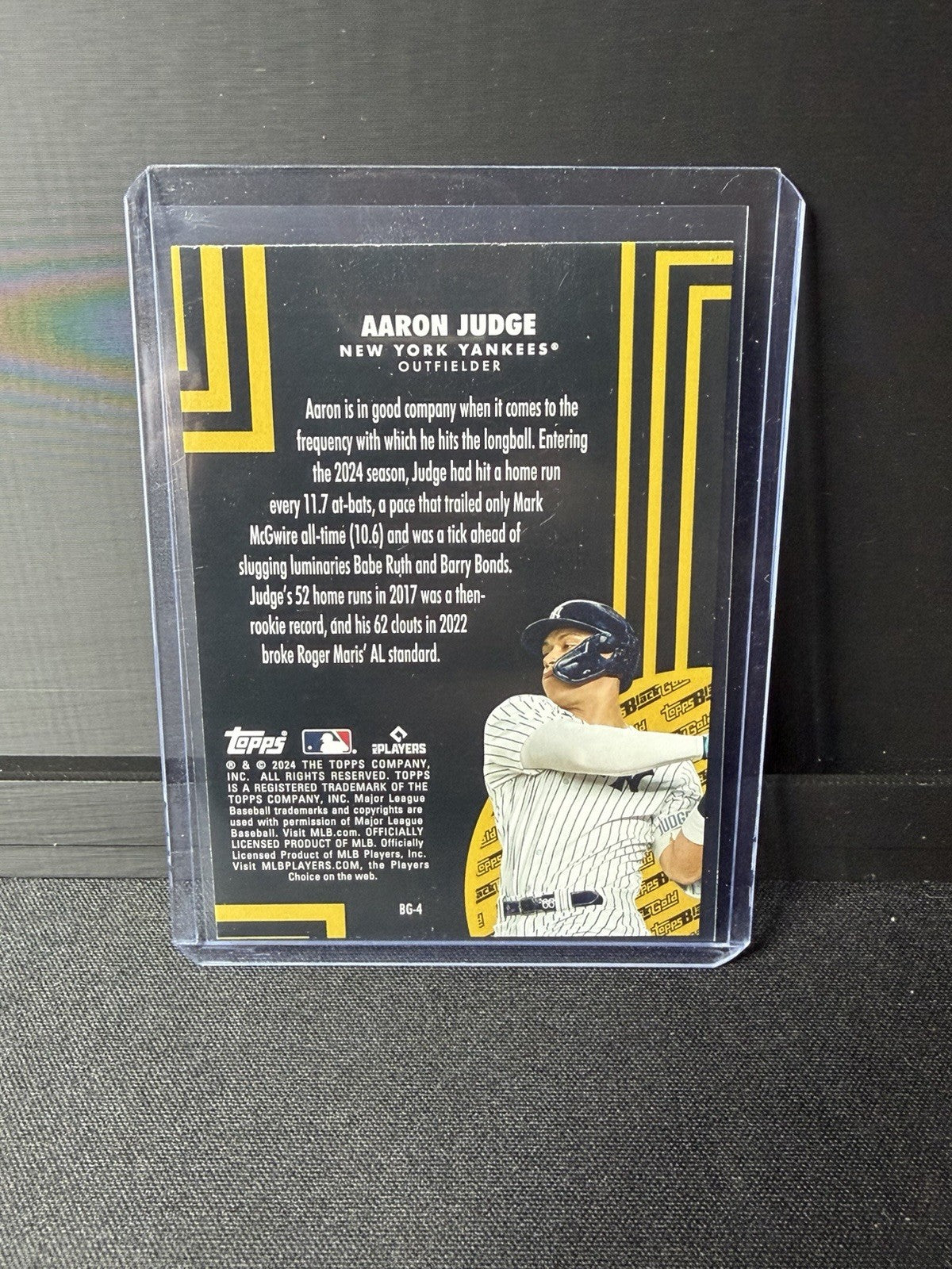 Topps 2024 Update Series Black Gold Aaron Judge #BG-4 New York Yankees1