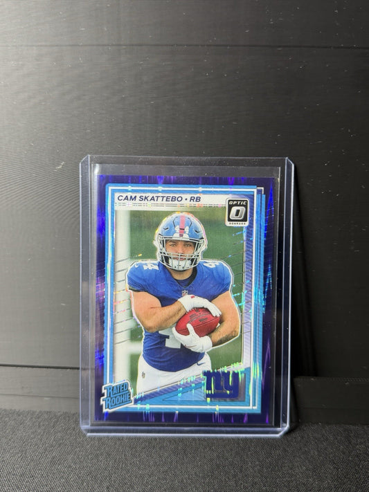 2025  Donruss Optic - Rated Rookie Cam Skattebo #228 Purple Shock Prizm (RC)0