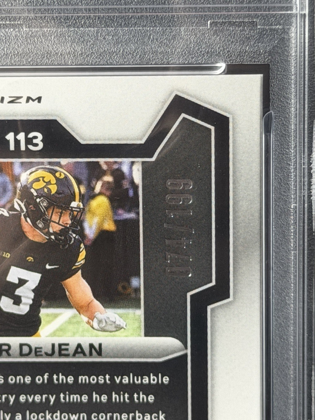 Panini 2024 Prizm Draft Picks Cooper DeJean Blue Prizm /199 RC #113 PSA 92