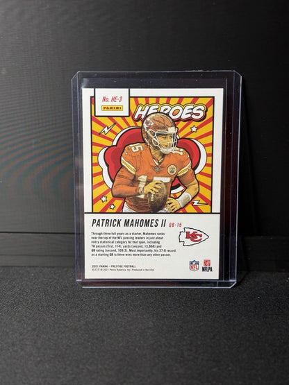 Panini 2021 Prestige Heroes Insert #HE-3 Patrick Mahomes II Kansas City Chiefs1