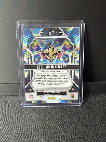 2024 Prizm Football Prizmatic Kool-Aid McKinstry no huddle Rookie RC #7 Saints1