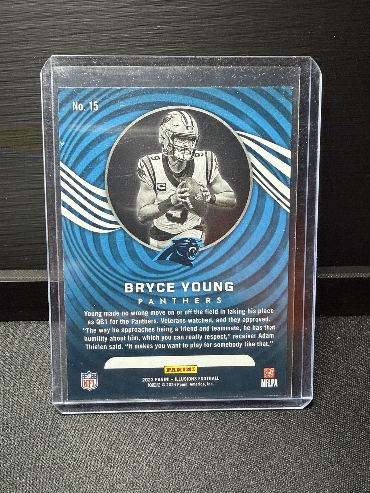 Panini 2023 Illusions Football Bryce Young Rookie Base #15 Carolina Panthers1
