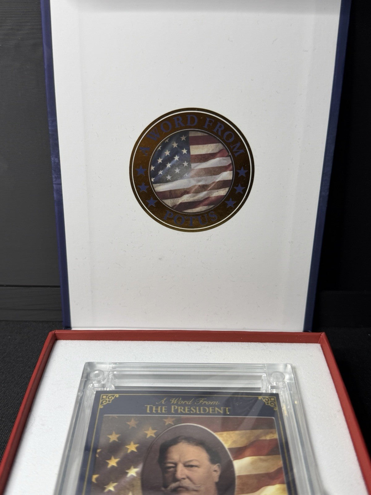 A Word From POTUS William H. Taft Handwritten Word Card AWF-WT272