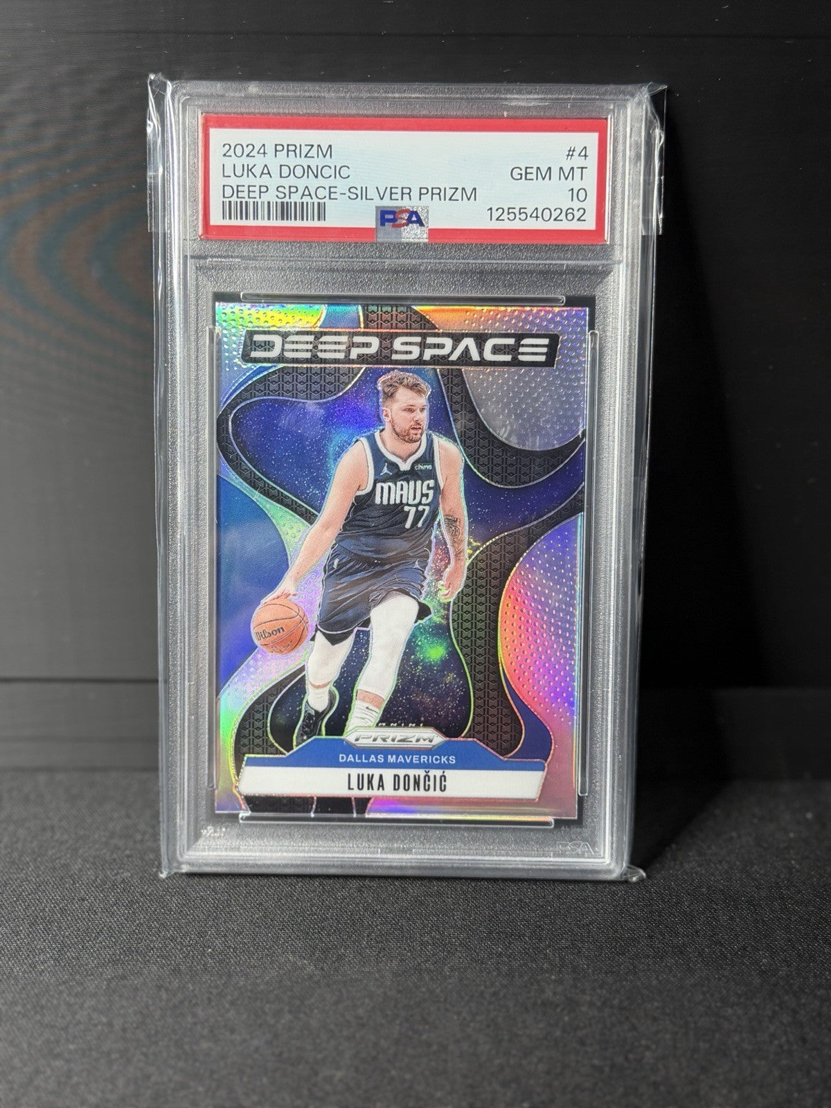 Panini 2024-25 Prizm Deep Space Silver Prizm Luka Dončić #4 Mavericks PSA 100