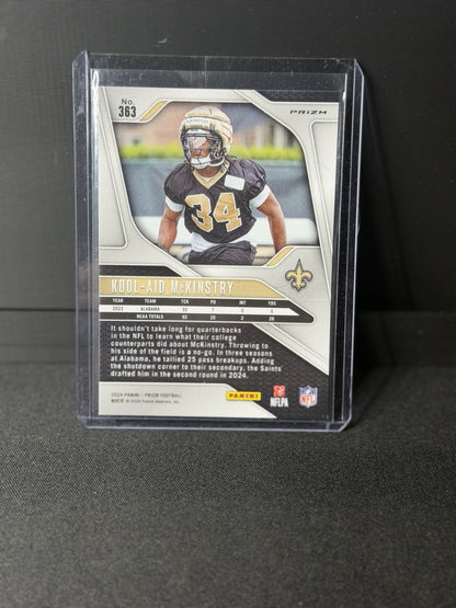 Panini 2024 Prizm Kool-Aid McKinstry silver Prizm Saints Rookie RC #363 NFL1