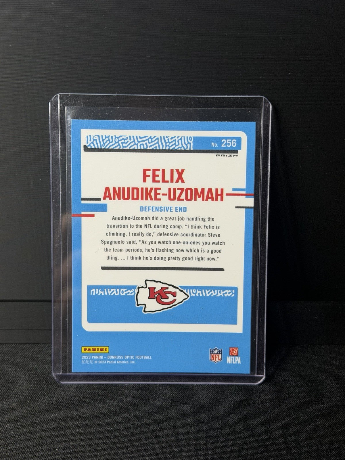  2023 Donruss Optic Rated Rookie Red hyper Felix Anudike-Uzomah #256 Chiefs NFL1