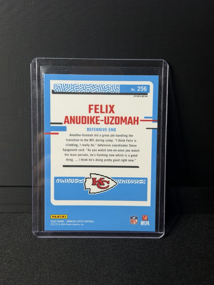  2023 Donruss Optic Rated Rookie Red hyper Felix Anudike-Uzomah #256 Chiefs NFL1