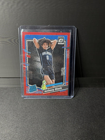 2023-24 Panini Donruss Optic Anthony Black Red Glitter Rated Rookie /750
