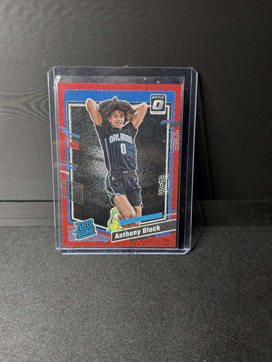 2023-24 Panini Donruss Optic Anthony Black Red Glitter Rated Rookie /750