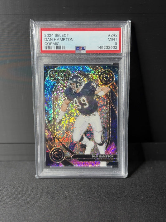 Panini 2024 Select Dan Hampton Cosmic Club Level #242 PSA 9 Bears NFL0