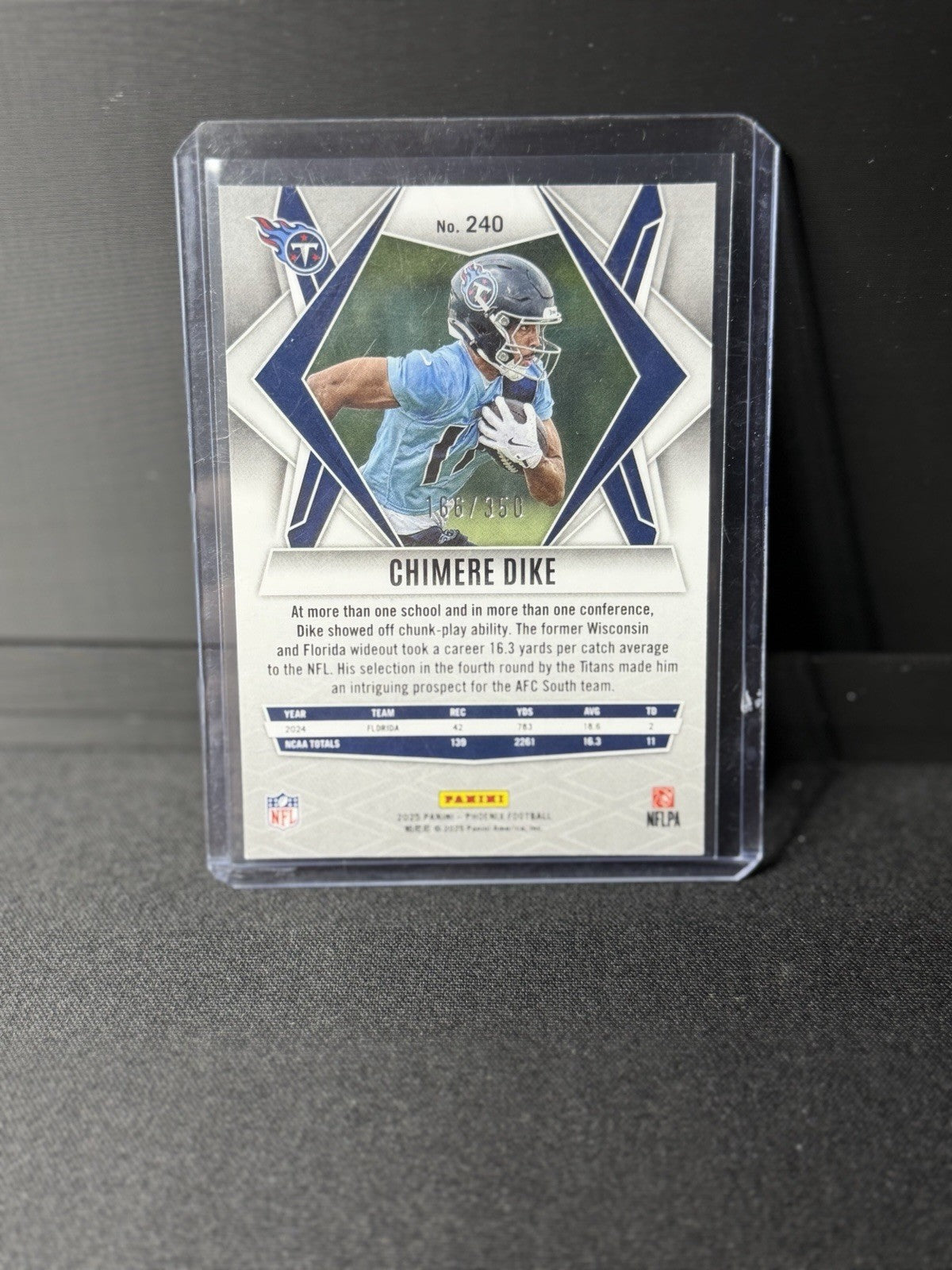 2025 Panini Phoenix - Rookies Chimere Dike #240 Fire Burst /350 (RC)1
