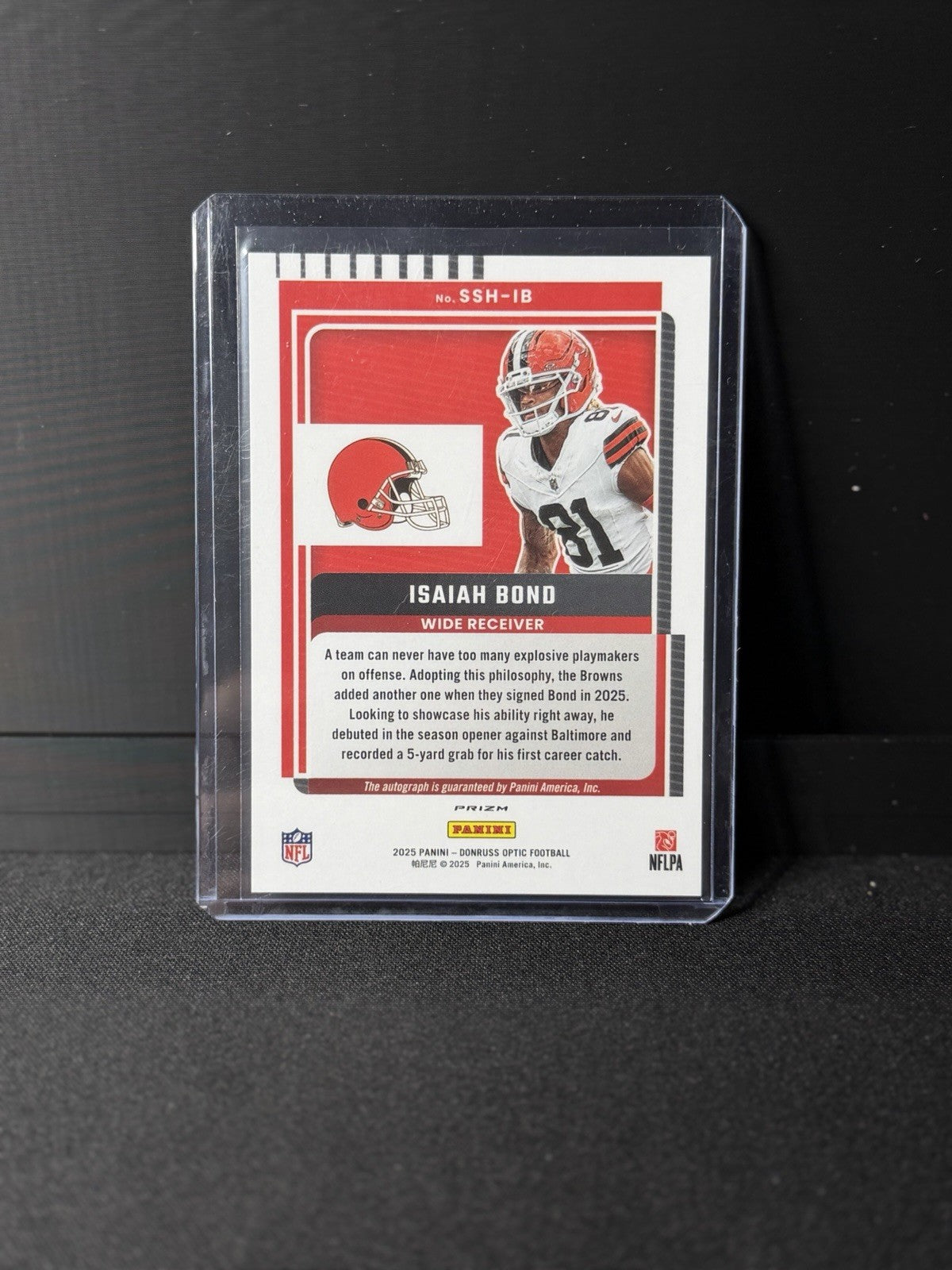 Panini 2025 Donruss Optic Isaiah Bond Signature Series Holo RC Auto #SSH-471