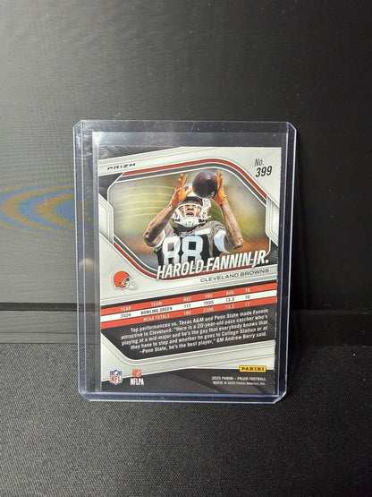  2025 Prizm  Harold Fannin Jr. silver Rookie RC #399 Browns1