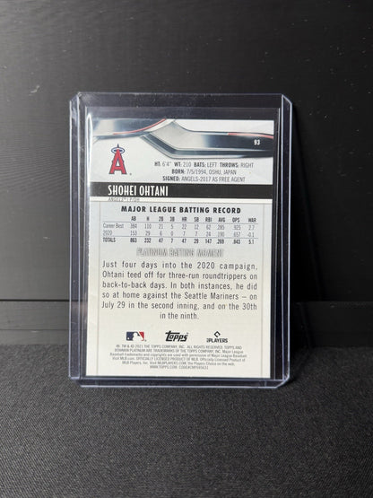 2021 Shohei Ohtani #93 Topps Bowman Platinum HOLO Los Angeles Angels MLB1