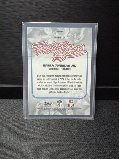 Topps 2025 Chrome Brian Thomas Jr. Future Stars #FS-4 Refractor Jaguars1