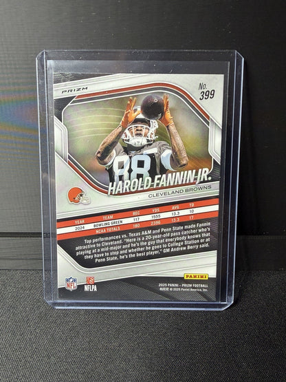 2025 Prizm Harold Fannin Jr. silver laser Rookie #399 Cleveland Browns NFL1