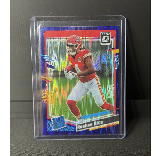  2023 Donruss Optic Rashee Rice Rated purple shock Rookie RC #257 Chiefs NFL0