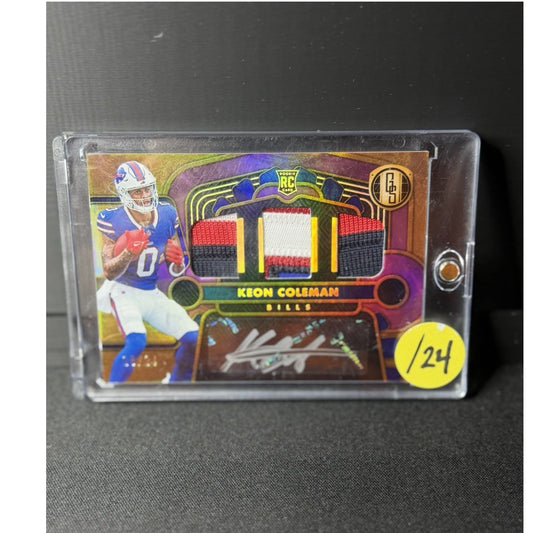 2024 Panini Gold Standard Keon Coleman Rookie Auto Patch Buffalo Bills #17 /240