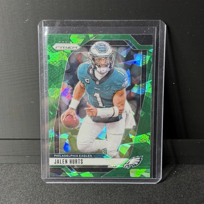 Panini Prizm 2024 Jalen Hurts Green Ice Prizm #231 Philadelphia Eagles0