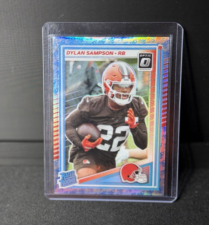 Panini 2025 Donruss Optic Dylan Sampson Rated Rookie rocket emoji #238 Browns 0
