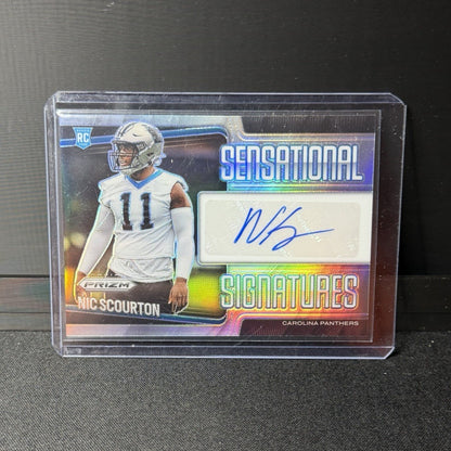  2025 Prizm Nic Scourton Sensational Signatures /149 RC Auto SEN-20 Panthers0