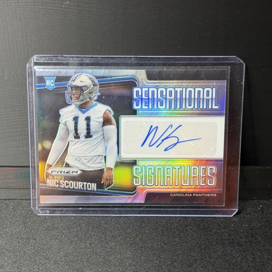  2025 Prizm Nic Scourton Sensational Signatures /149 RC Auto SEN-20 Panthers0