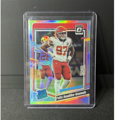 Panini 2023 Donruss Optic Rated Rookie holo Prizm Felix Anudike-Uzomah #2560
