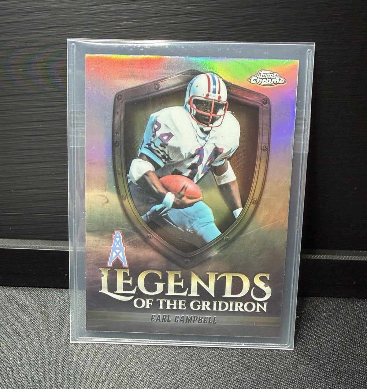 Topps 2025 Chrome earl Campbell Legends of the Gridiron LOG-12 Oilers0