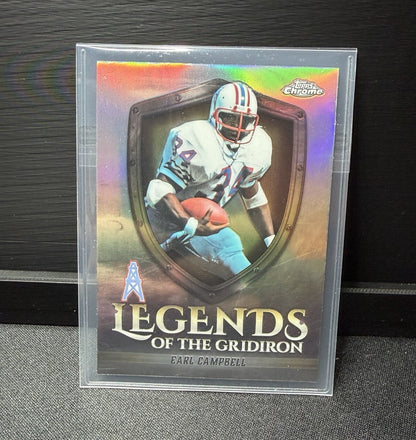 Topps 2025 Chrome earl Campbell Legends of the Gridiron LOG-12 Oilers0