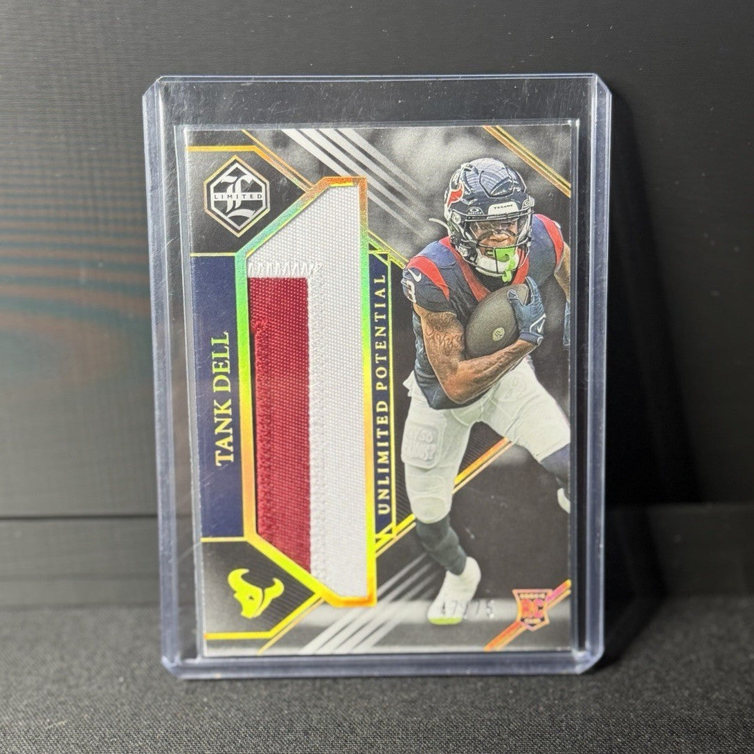 Panini 2023 Limited Spotlight Gold Rookie Patch Tank Dell Texans RC #LP-TD /750