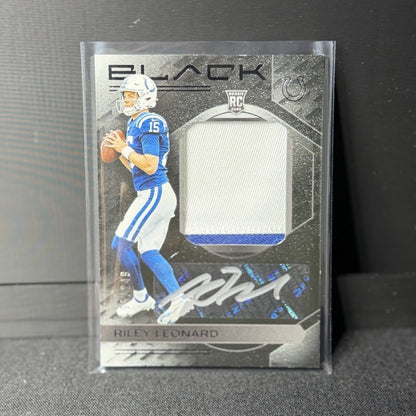 Panini 2025 Black Riley Leonard RC Patch Auto Colts Rookie Patch Autographs /2490