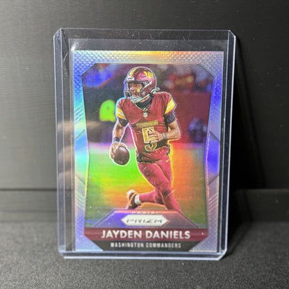 Panini 2025 Prizm Jayden Daniels silver  #3 Washington Commanders NFL Card0