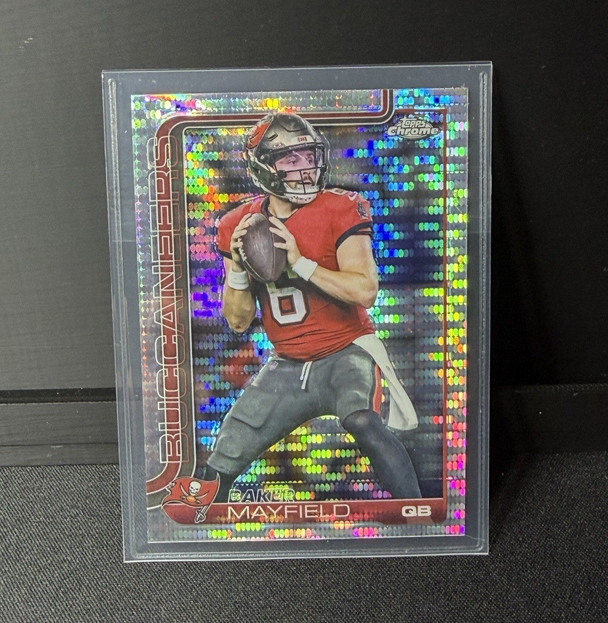Topps 2025 Chrome Baker Mayfield pulsar #281 Tampa Bay Buccaneers0