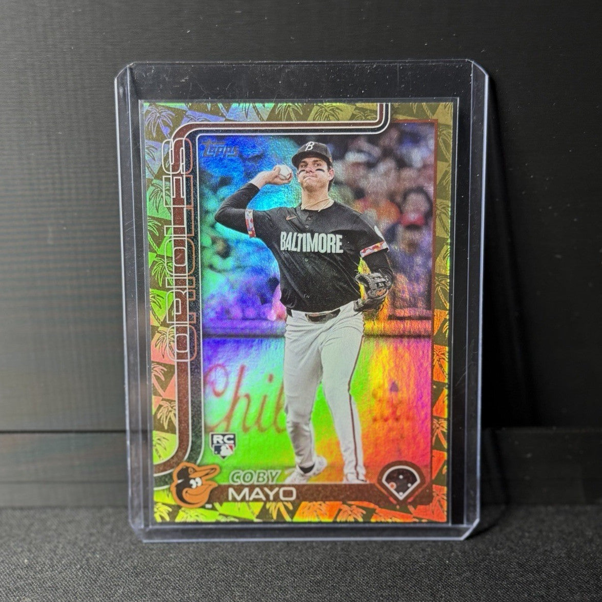 Topps 2025 Series 1 Coby Mayo #20 Orioles Rookie Serial Numbered 41/500