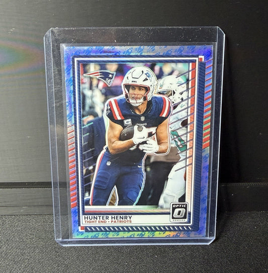  2025 Donruss Optic Hunter Henry rocket emoji #54 New England Patriots Prizm0