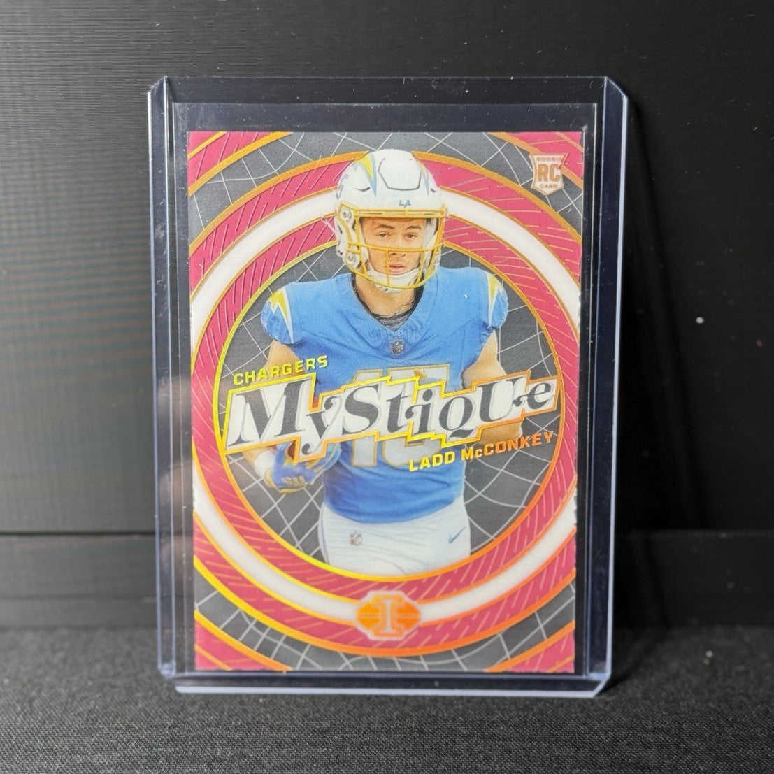 Panini 2024 Illusions Mystique Ladd McConkey Pink /399 RC Insert #170