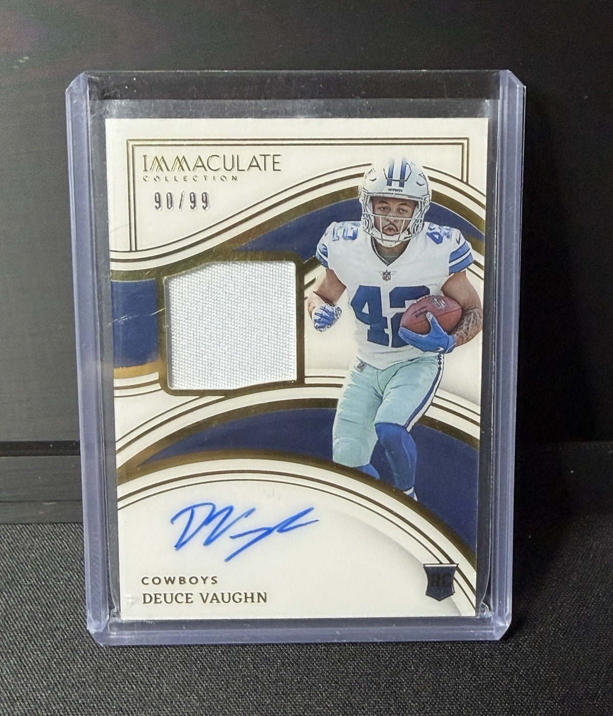 Panini 2023 Immaculate Immaculate Deuce Vaughn RC Patch Auto #108 /99 Cowboys0