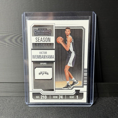Panini 2023-24 Contenders Season Ticket Victor Wembanyama Rookie #11 Spurs0