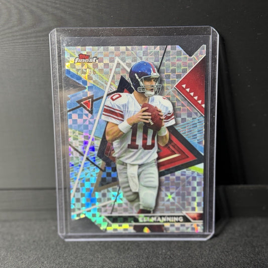 Topps Finest Eli Manning Parallel/Variety Serial Numbered 10/35 #218 Giants0